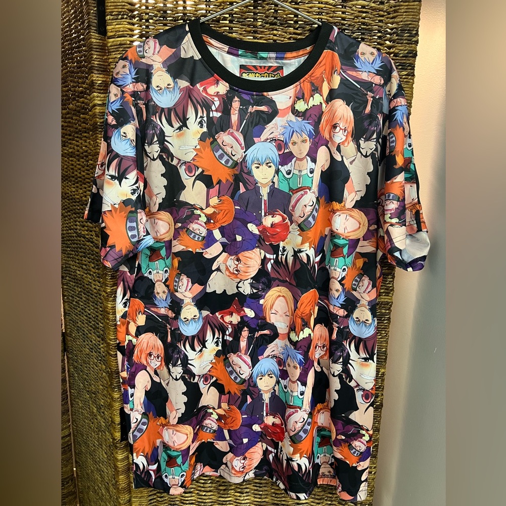 Fresh‎ Prints- Full color- Size: XL, 100% Polyester, NWT, Animation